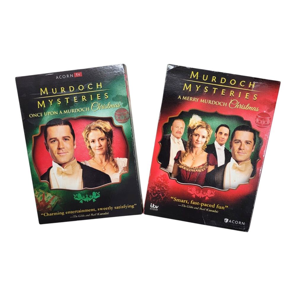 Murdoch Mysteries Christmas 2 DVD Set Merry & Once Upon A Murdoch Slipcovers